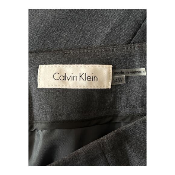Calvin Klein tailored pencil skirt gray size 14W - Picture 6 of 6